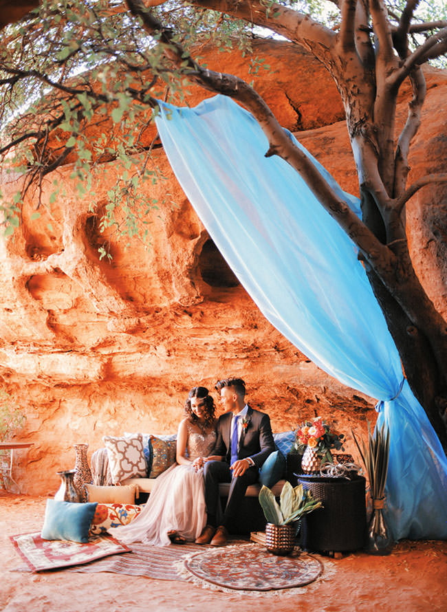 wedding in zion national park at true north