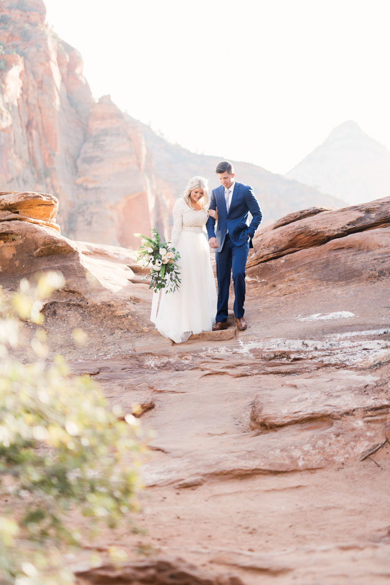 zion canyon wedding, zion overlook wedding, zion wedding, zion elopement, zion wedding photographer, zion national park wedding
