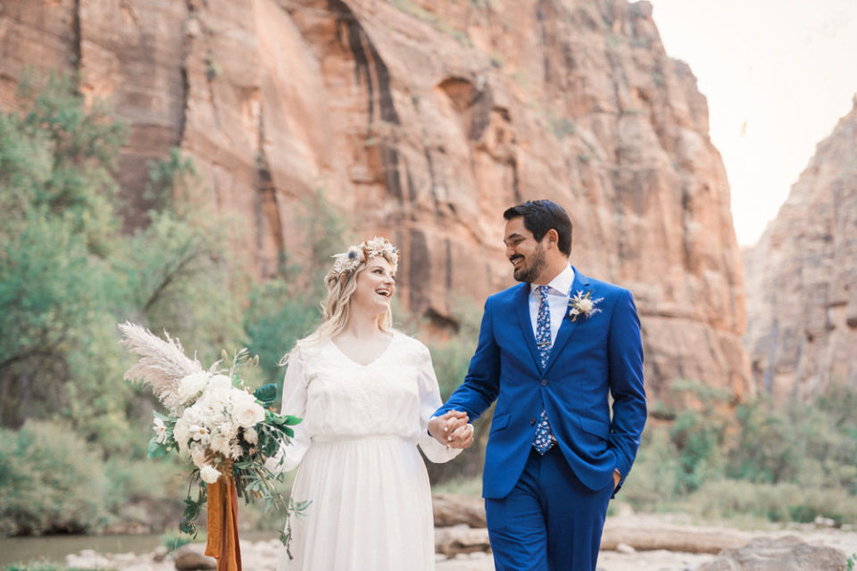 temple of sinawava elopement, temple of sinawava wedding, the narrows wedding, the narrows elopement, zion elopement, zion wedding