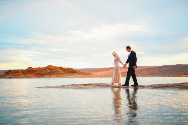 Sand Hallow Sunset Engagement {Kelcie+Matt} - Utah Wedding ...